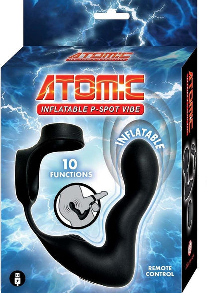 Atomic Inflatable P-Spot Rechargeable Silicone Vibrator with Remote