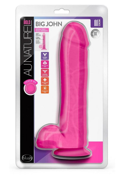 Au Naturel Bold Big John Dildo with Suction Cup and Balls