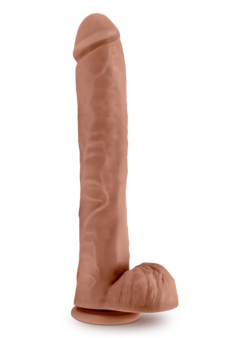 Au Naturel Daddy Sensa Feel Dual Density Dildo with Balls