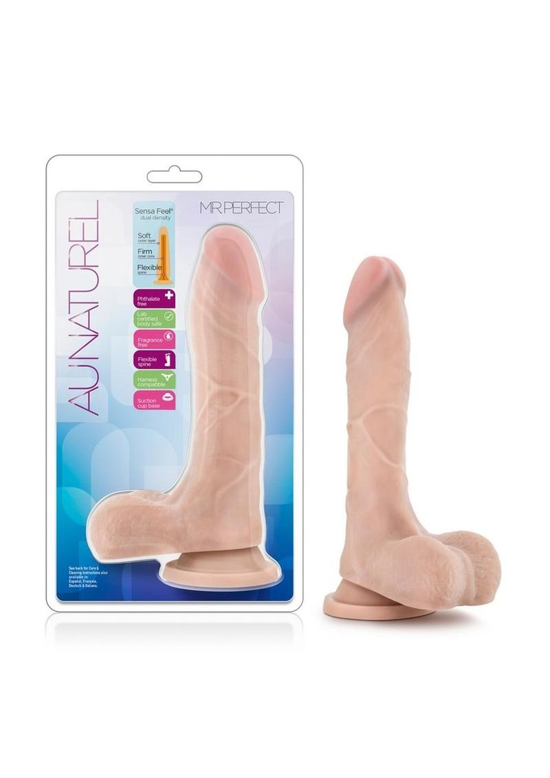 Au Naturel Mister Perfect Dildo with Balls