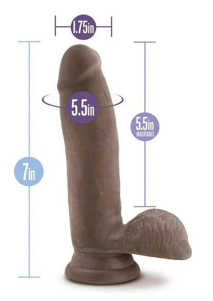 Au Naturel Sensa Feel Dildo - Chocolate - 7in