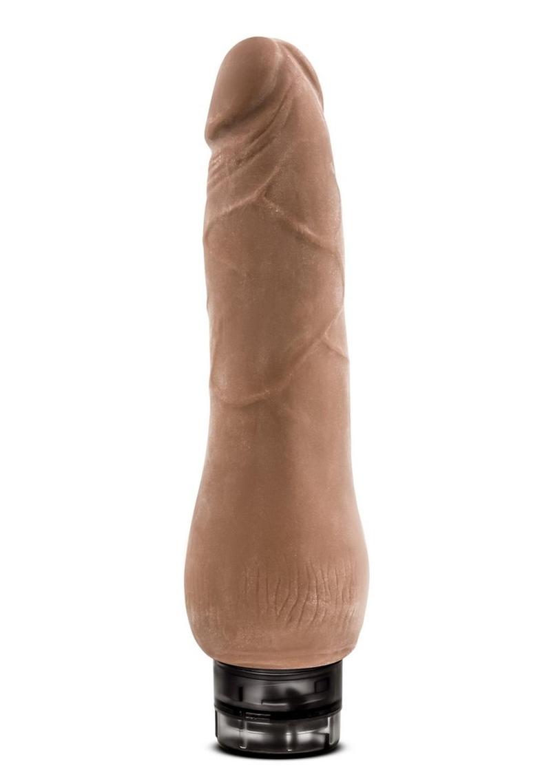 Au Naturel Tomas Vibrating Dildo - Caramel - 9in