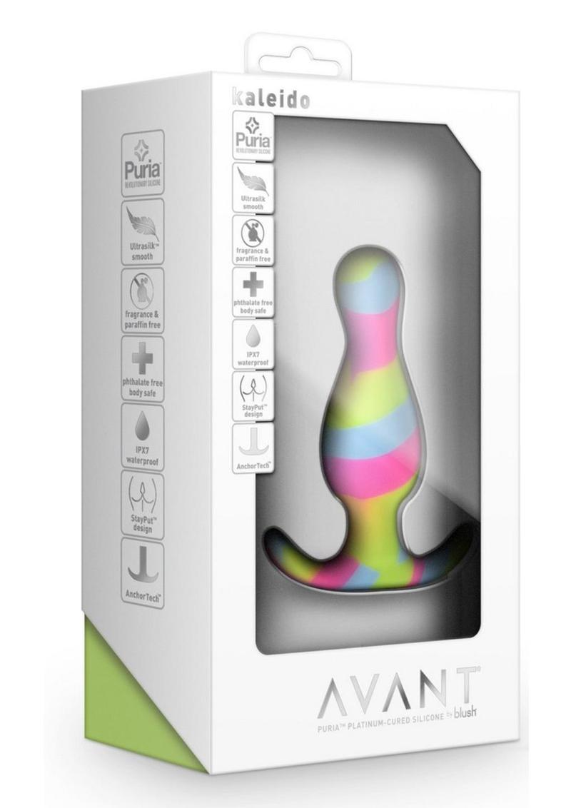 Avant Kaleido Lime Silicone Anal Plug - Multicolor