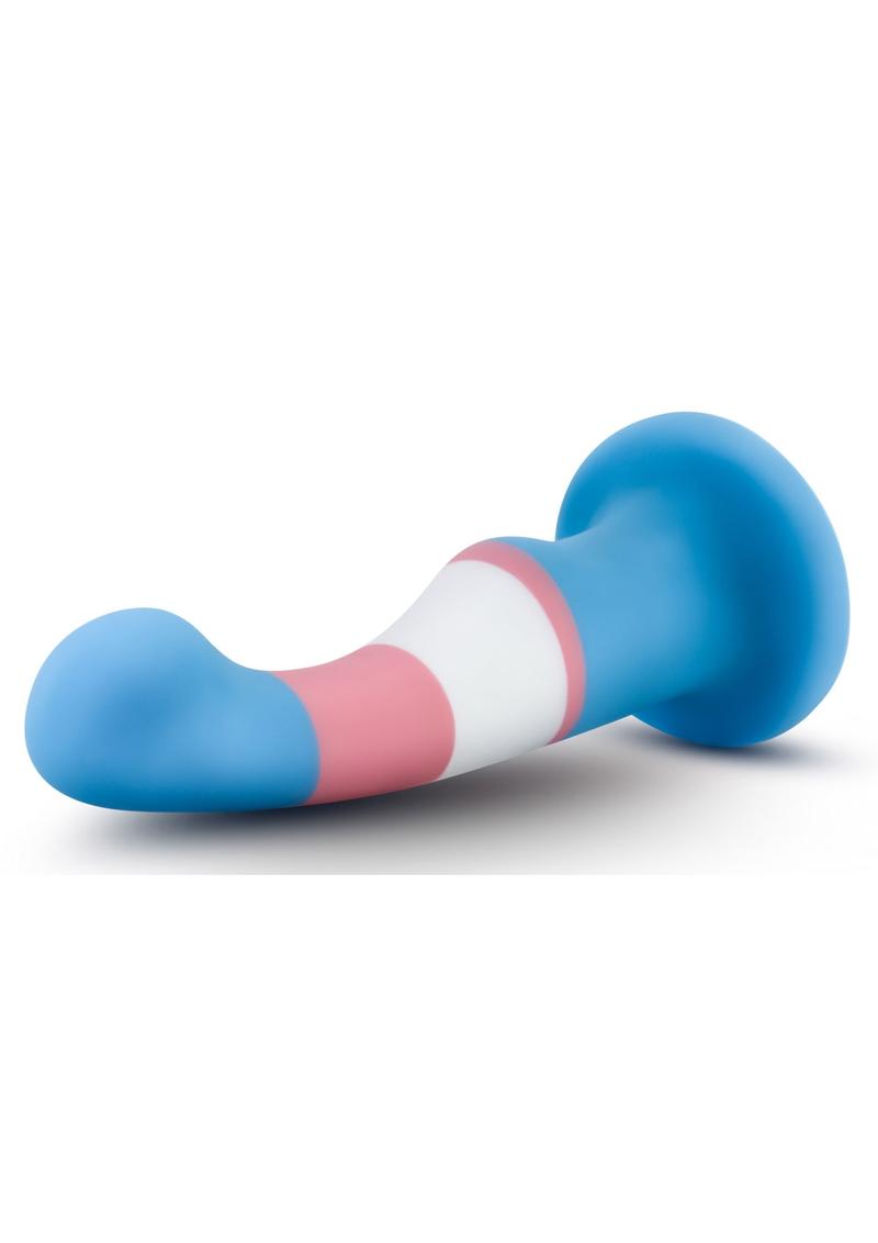 Avant Pride P2 True Blue Silicone Dildo - Multicolor - 6in