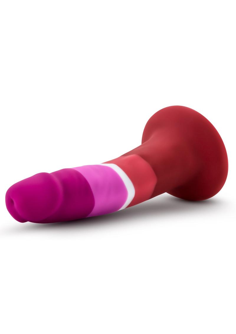 Avant Pride P3 Beauty Silicone Dildo - Multicolor - 6in