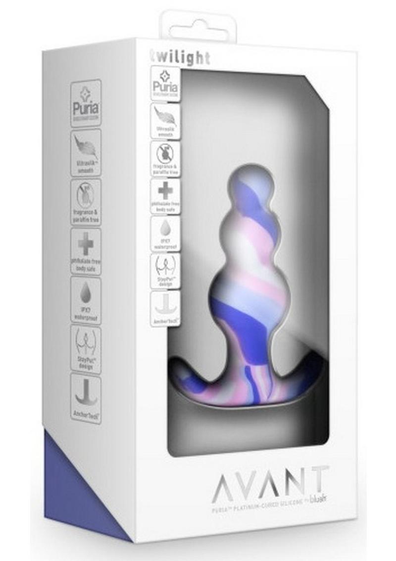 Avant Twilight Blue Silicone Anal Plug