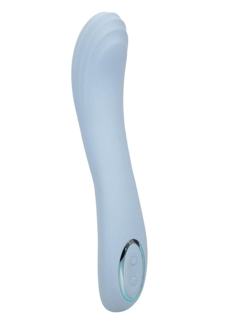 Azure Collection Contoured G Rechargeable Silicone Vibrator - Blue