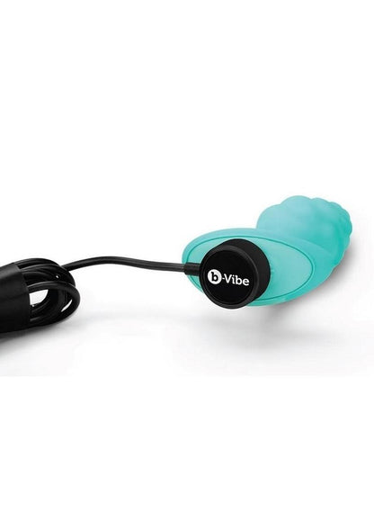 B-Vibe Bump Textured Rechargeable Silicone Anal Plug - Green/Mint Green