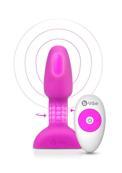 B-Vibe Rimming Petite Rechargeable Silicone Anal Plug with Remote