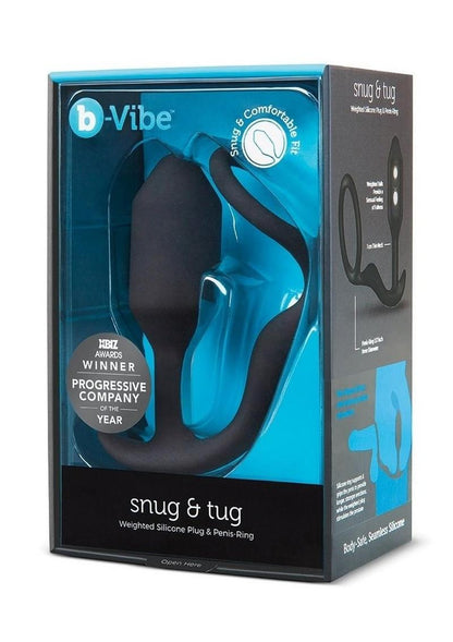 B-Vibe Snug and Tug Silicone Cock Ring and Anal Plug