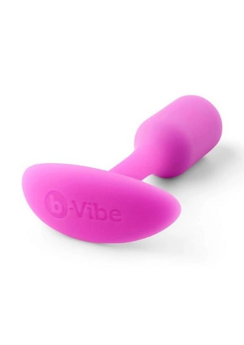 B-Vibe Snug Plug 1 Silicone Weighted Butt Plug - Fucshia - Pink