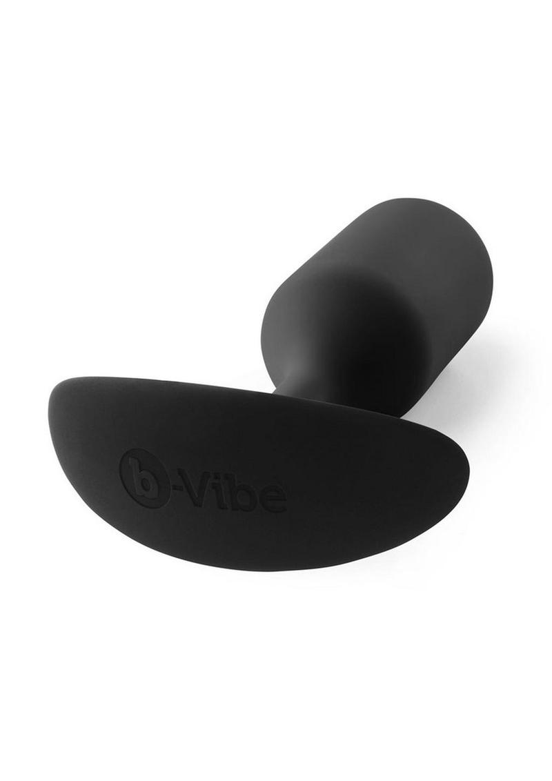 B-Vibe Snug Plug 3 Silicone Weighted Anal Plug - Black