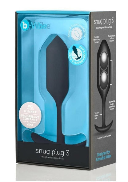 B-Vibe Snug Plug 3 Silicone Weighted Anal Plug