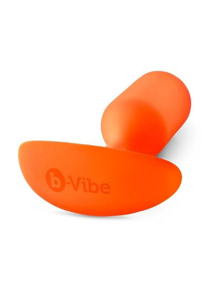 B-Vibe Snug Plug 3 Silicone Weighted Anal Plug - Orange