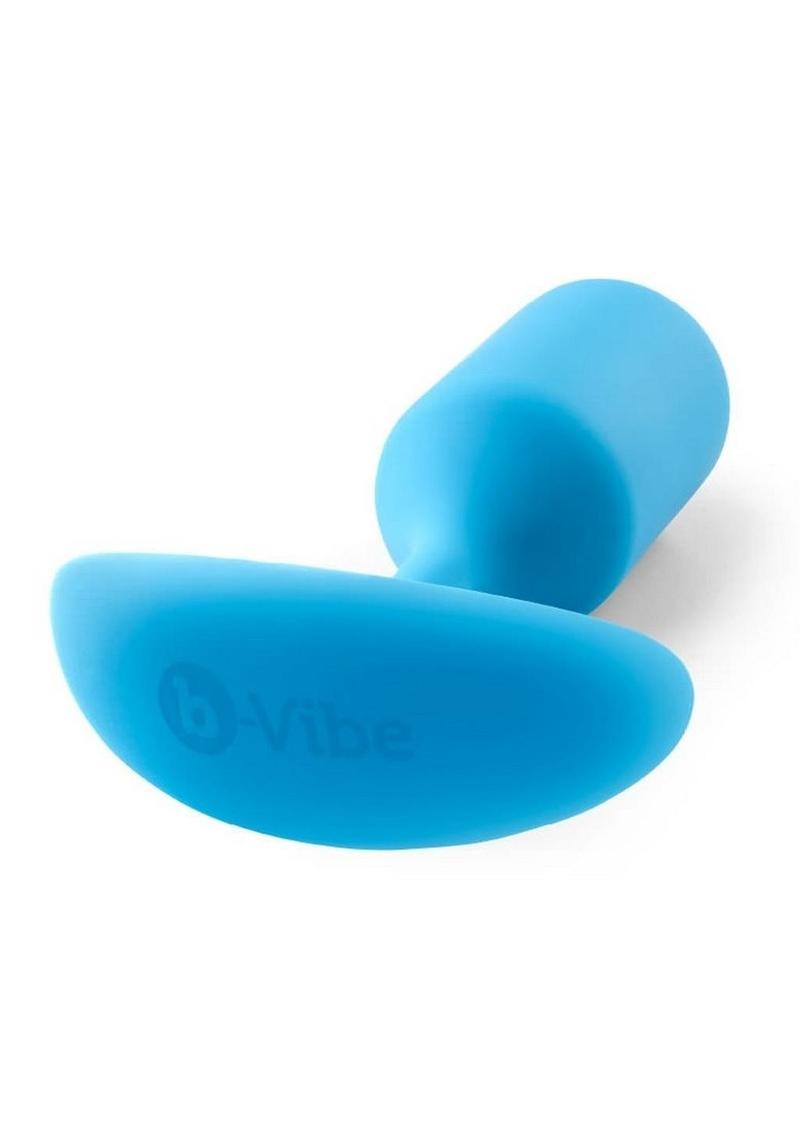 B-Vibe Snug Plug 3 Silicone Weighted Anal Plug - Teal