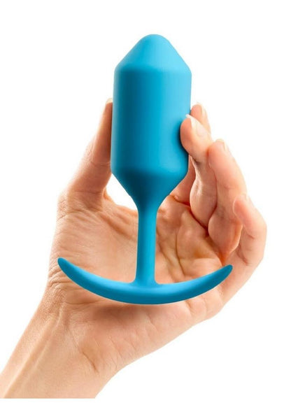 B-Vibe Snug Plug 3 Silicone Weighted Anal Plug - Teal