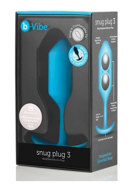 B-Vibe Snug Plug 3 Silicone Weighted Anal Plug