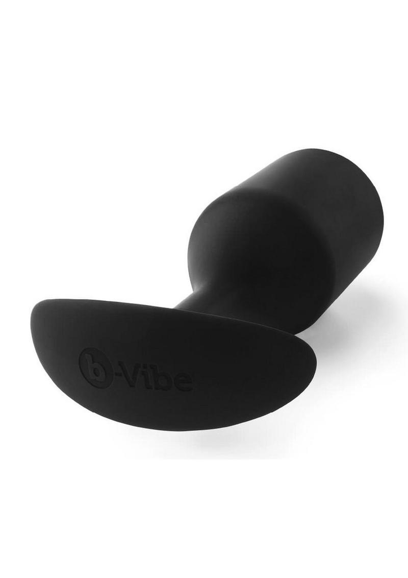 B-Vibe Snug Plug 5 Silicone Weighted Anal Plug - Black