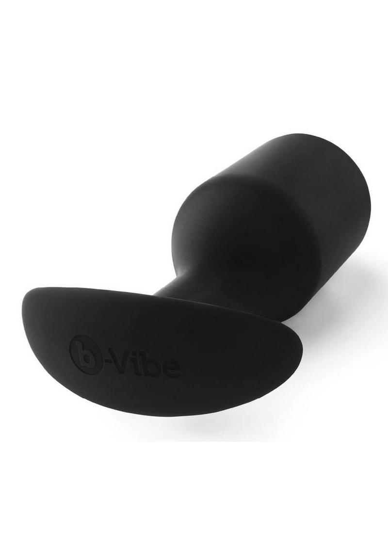 B-Vibe Snug Plug 6 Silicone Weighted Anal Plug - Black