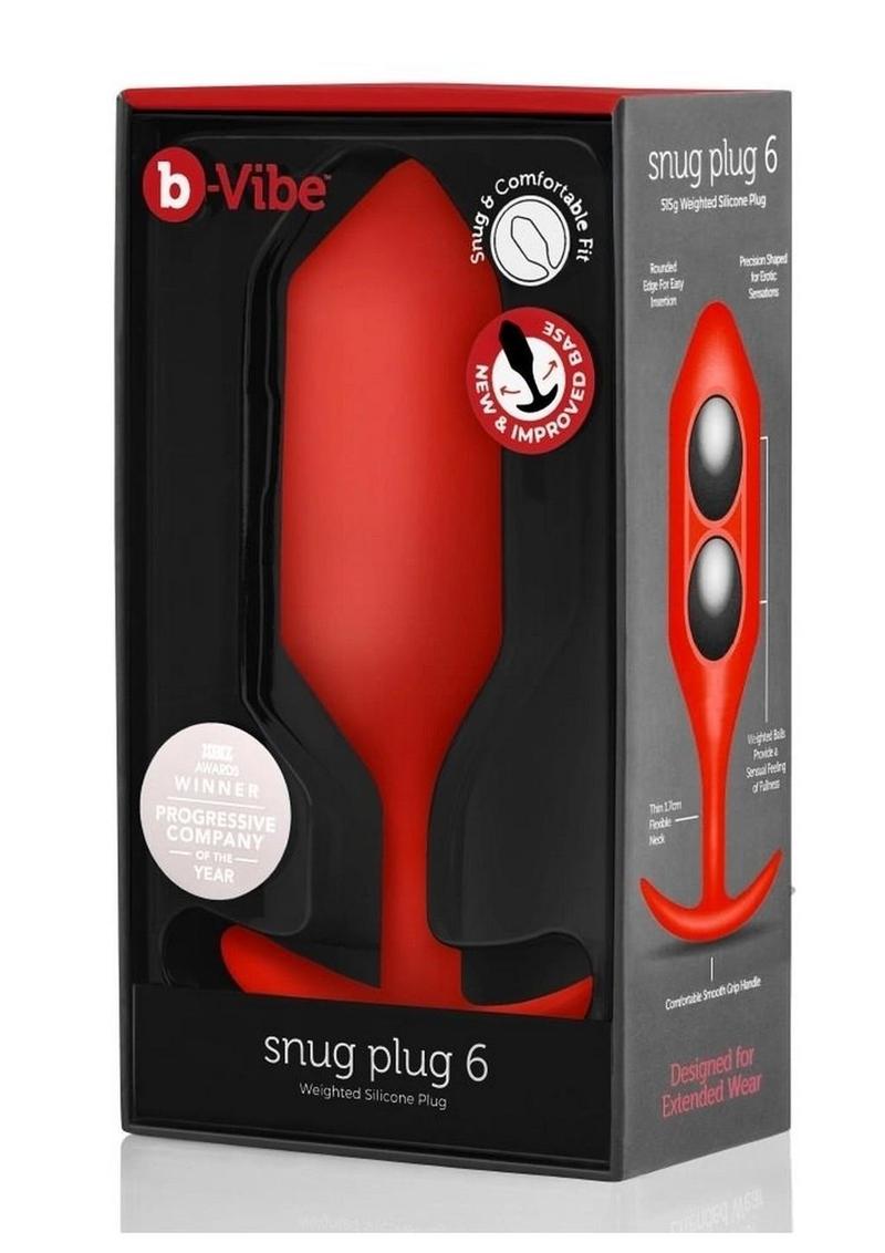 B-Vibe Snug Plug 6 Silicone Weighted Anal Plug