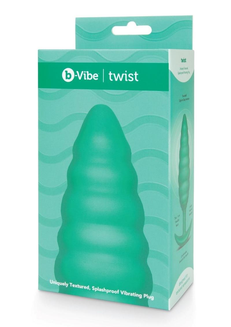 B-Vibe Twist Textured Rechargeable Silicone Anal Plug