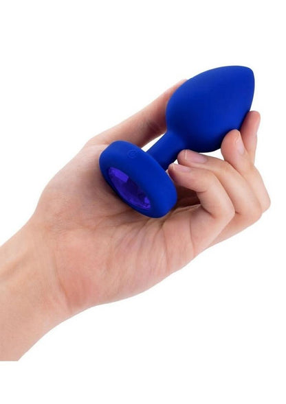 B Vibe Vibrating Jewel Plug Rechargeable Silicone Anal Plug With Remote