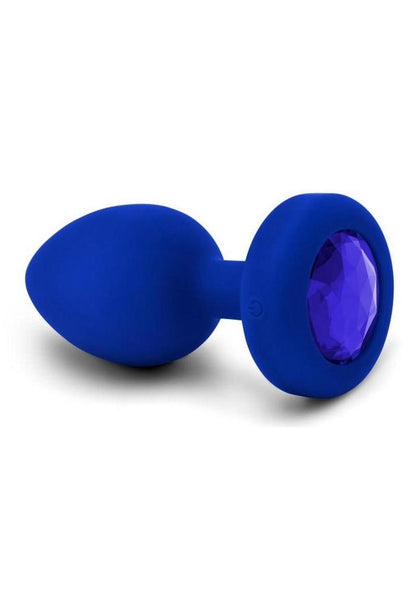 B Vibe Vibrating Jewel Plug Rechargeable Silicone Anal Plug With Remote
