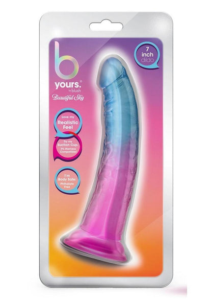 B Yours Beautiful Sky Dildo 7in Sunset