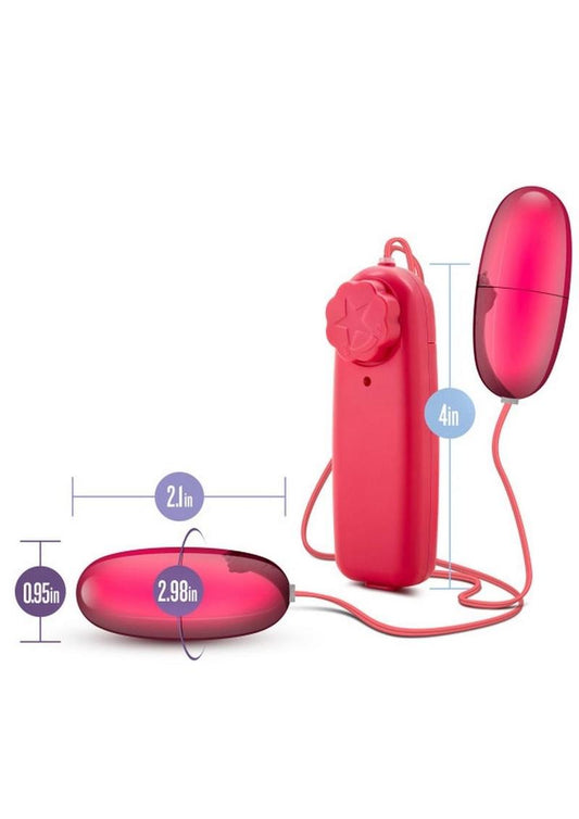 B Yours Double Pop Eggs with Remote Control - Cerise - Pink