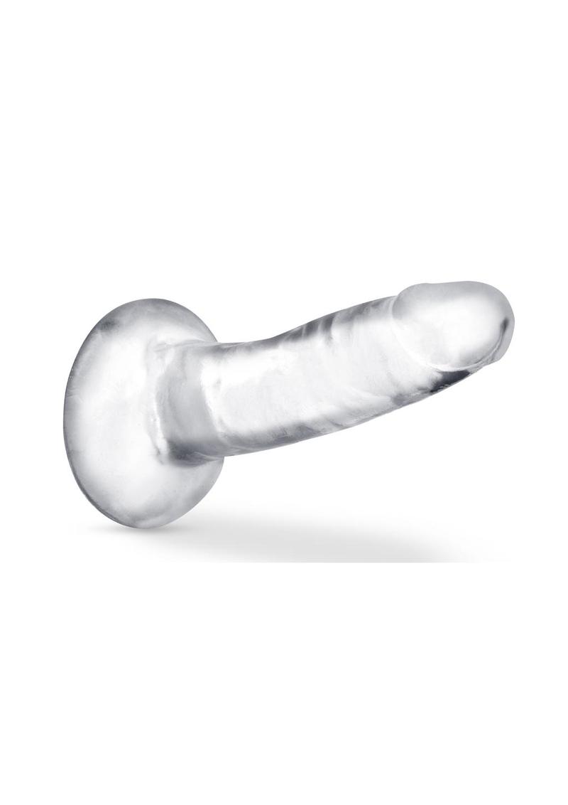 B Yours Plus Hard N' Happy Realistic Dildo - Clear - 5.5in