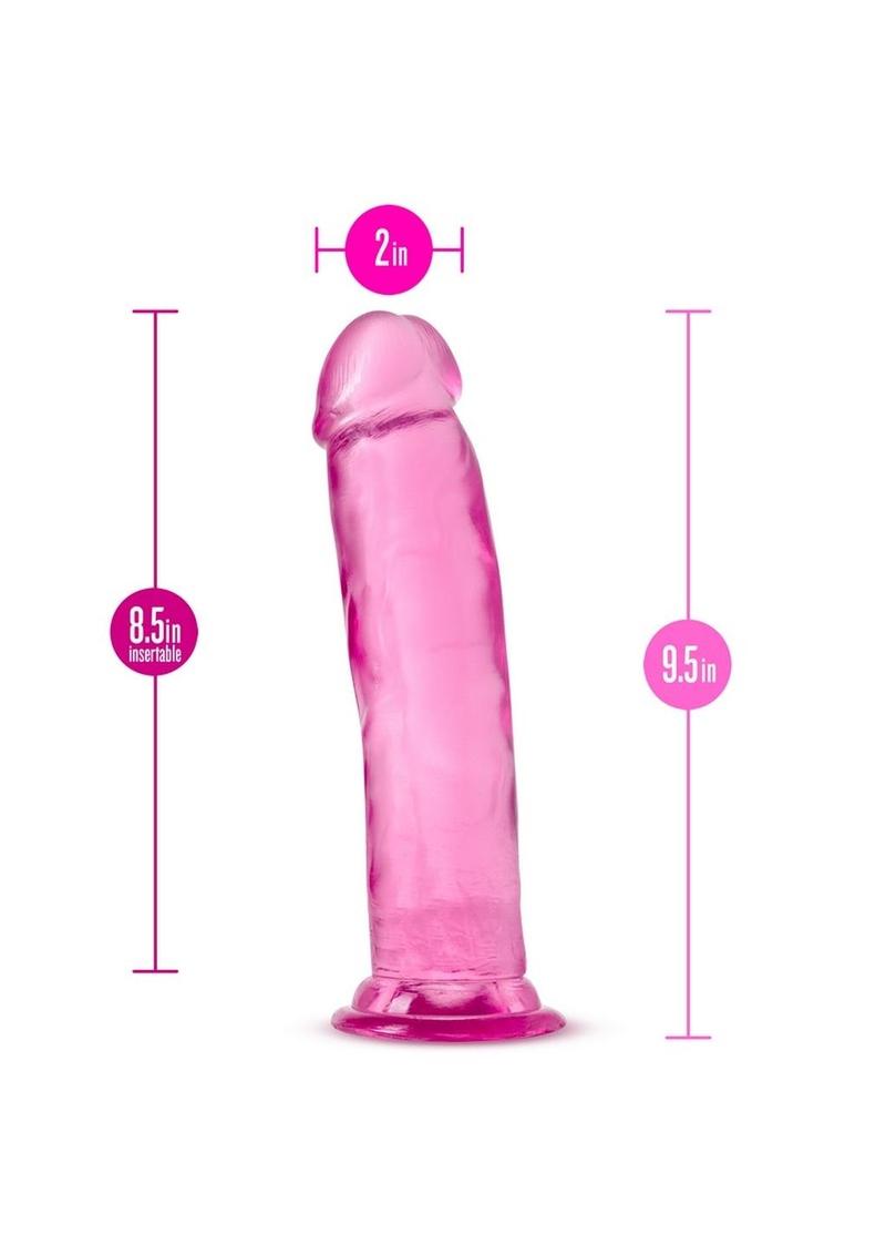 B Yours Plus Thrill N' Drill Realistic Dildo - Pink - 9.5in