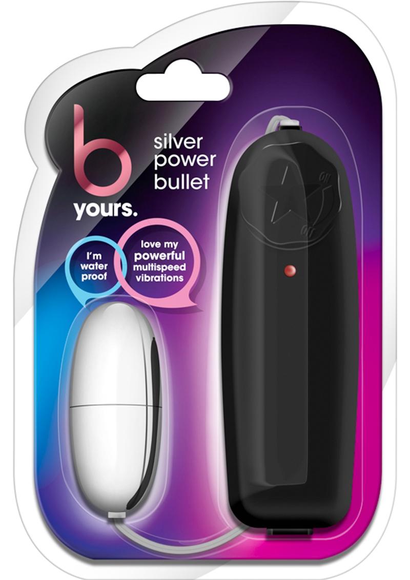 B Yours Silver Power Bullet with Remote Control