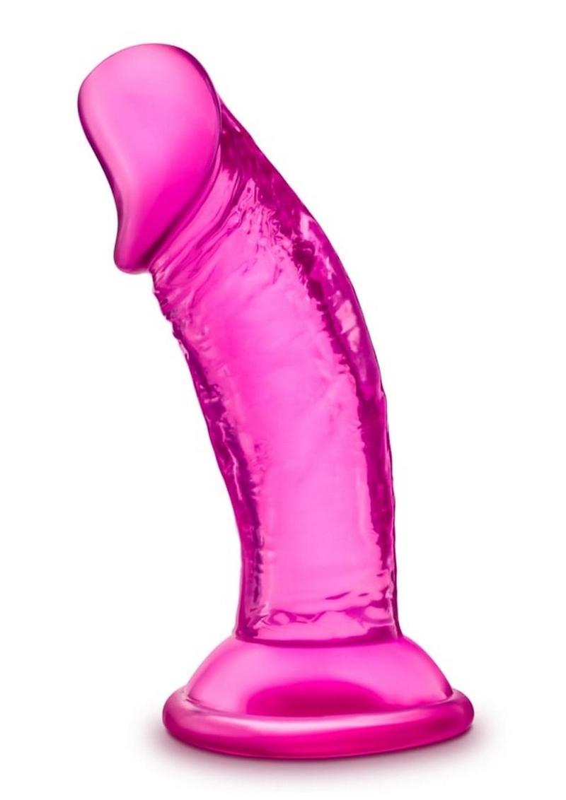 B Yours Sweet N' Small Dildo with Suction Cup - Pink - 4.5in