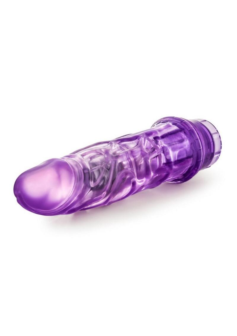 B Yours Vibe 3 Vibrating Dildo - Purple - 7.25in