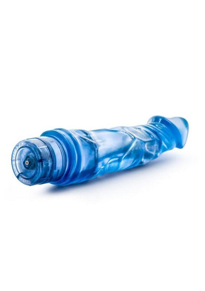 B Yours Vibe 6 Vibrating Dildo - Blue - 9in