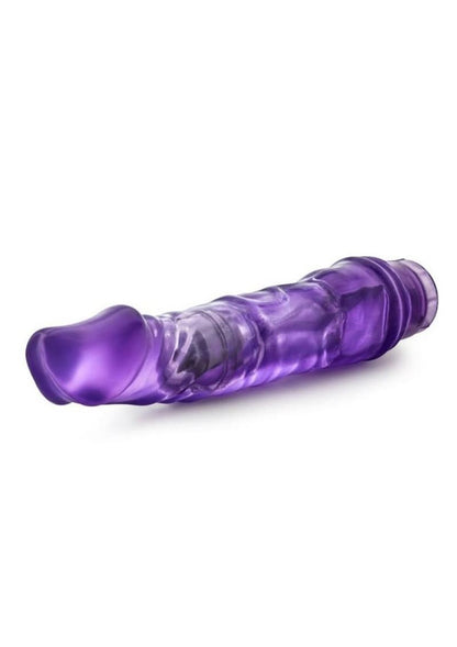 B Yours Vibe 6 Vibrating Dildo - Purple - 9in