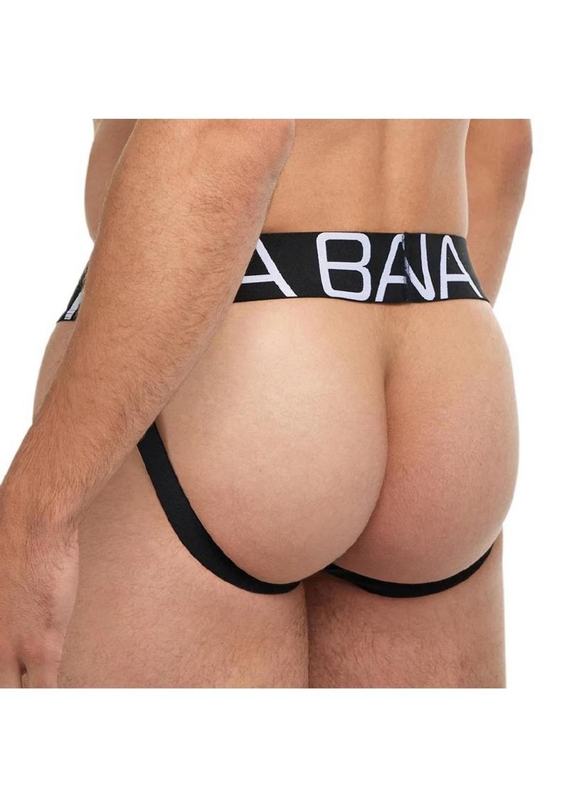 Banana Cabana Jock - Black - Medium/Small