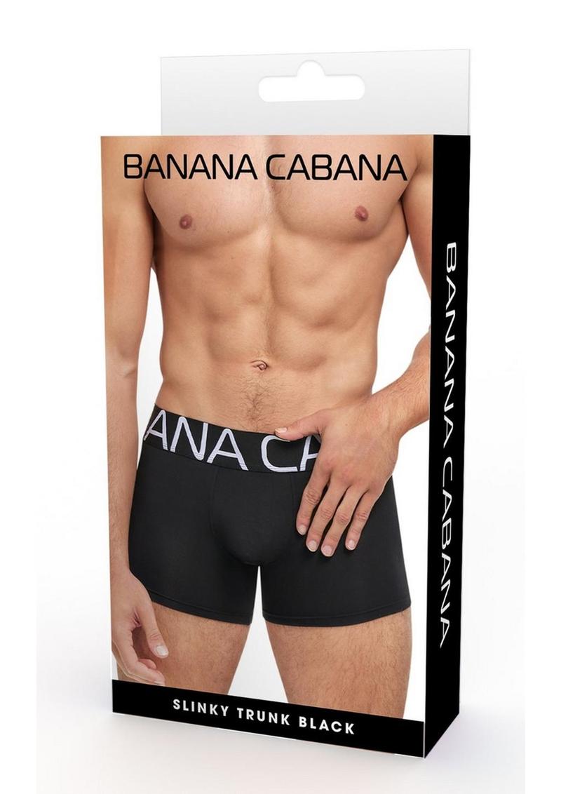 Banana Cabana Trunks - Black - Large/Medium