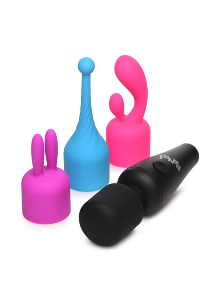 Bang! 10x Mini Wand Set Rechargeable Silicone Vibrator with 3 Attachments