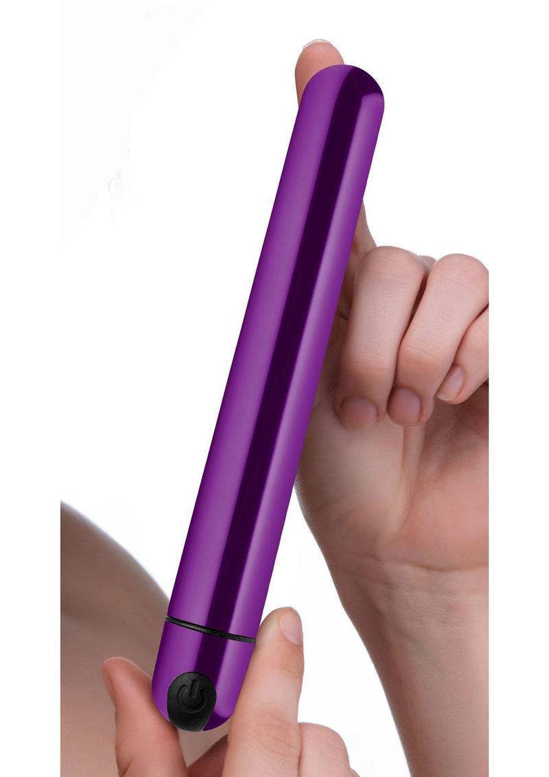 Bang! 10x Slim Metallic Rechargeable Bullet - Purple