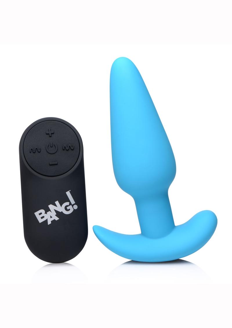 Bang! 21x Vibrating Silicone Rechargeable Butt Plug with Remote Control