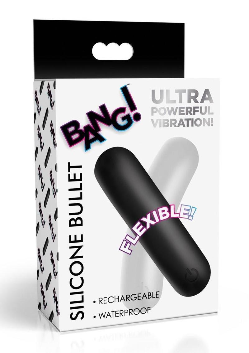 Bang! Bg Flexible Rechargeable Silicone Bullet - Black