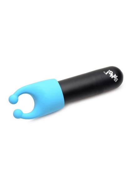 Bang! Rechargeable Bullet with 4 Attachments - Black/Glow In The Dark