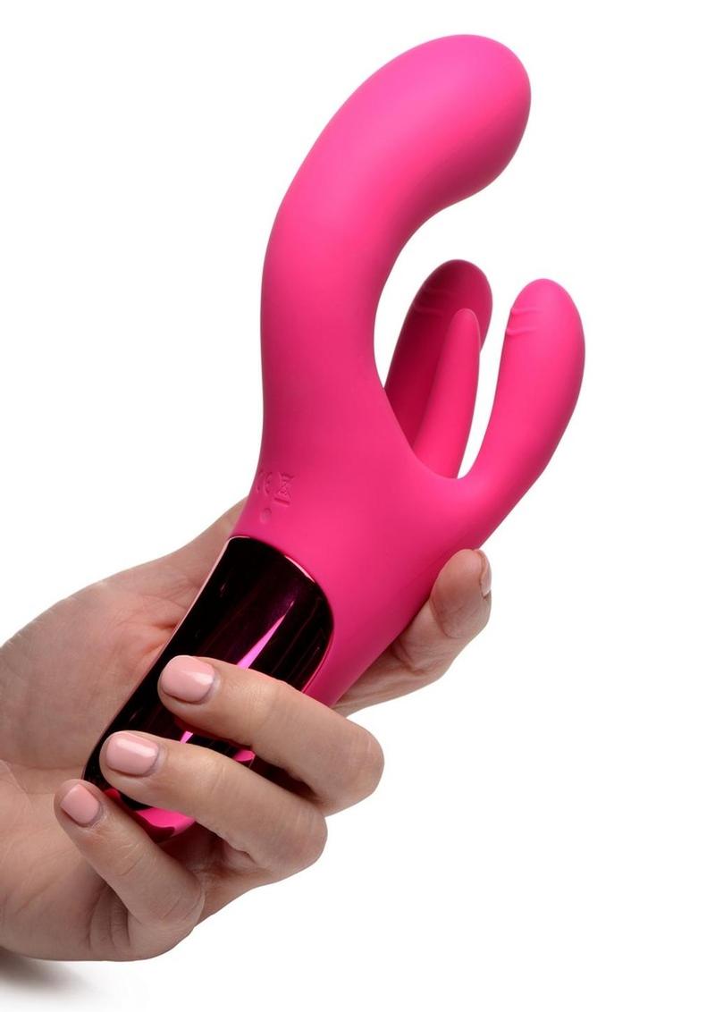 Bang! Triple Rabbit Silicone Vibrator - Pink