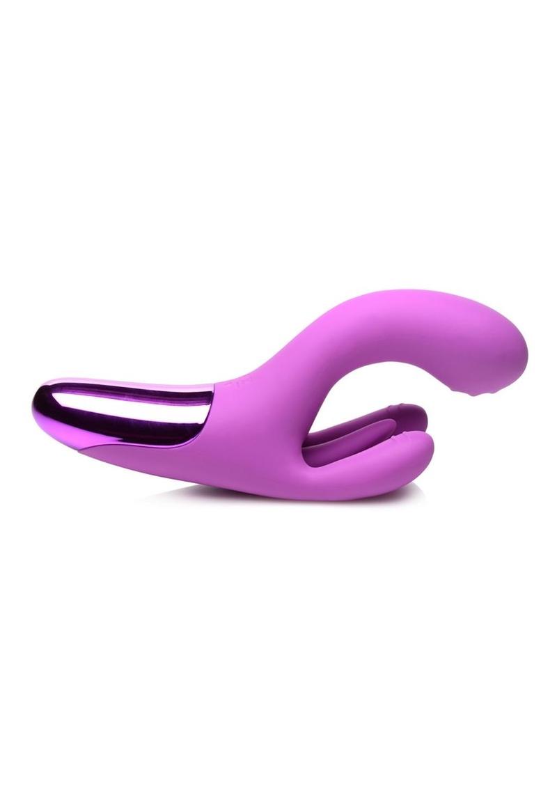 Bang! Triple Rabbit Silicone Vibrator - Purple