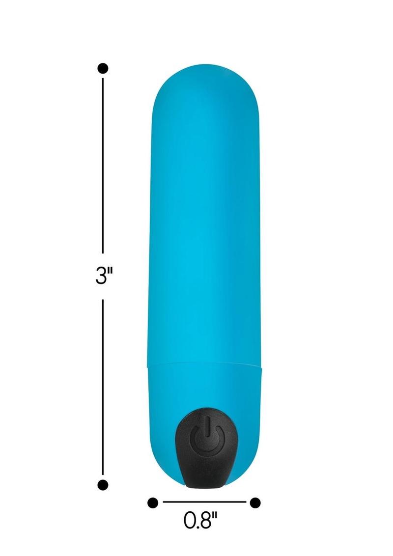 Bang! Vibrating Bullet with Remote Control - Blue