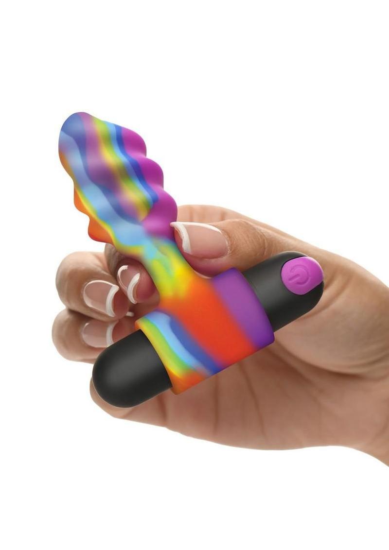 Bang Vibrating Rainbow Butt Plug Silicone Rechargeable