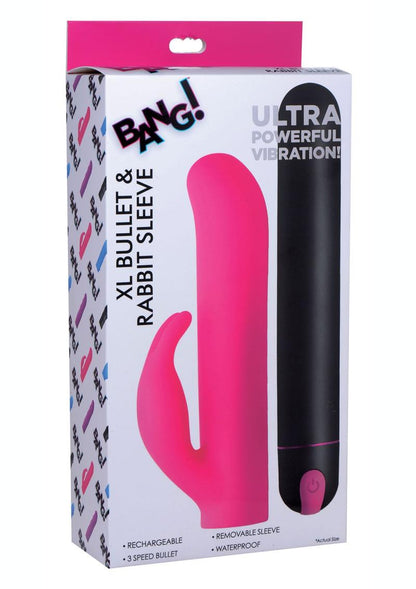 Bang! XL Bullet and Rabbit Silicone Sleeve