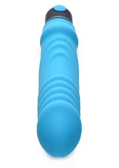 Bang! XL Bullet and Ribbed Silicone Sleeve - Blue - Set