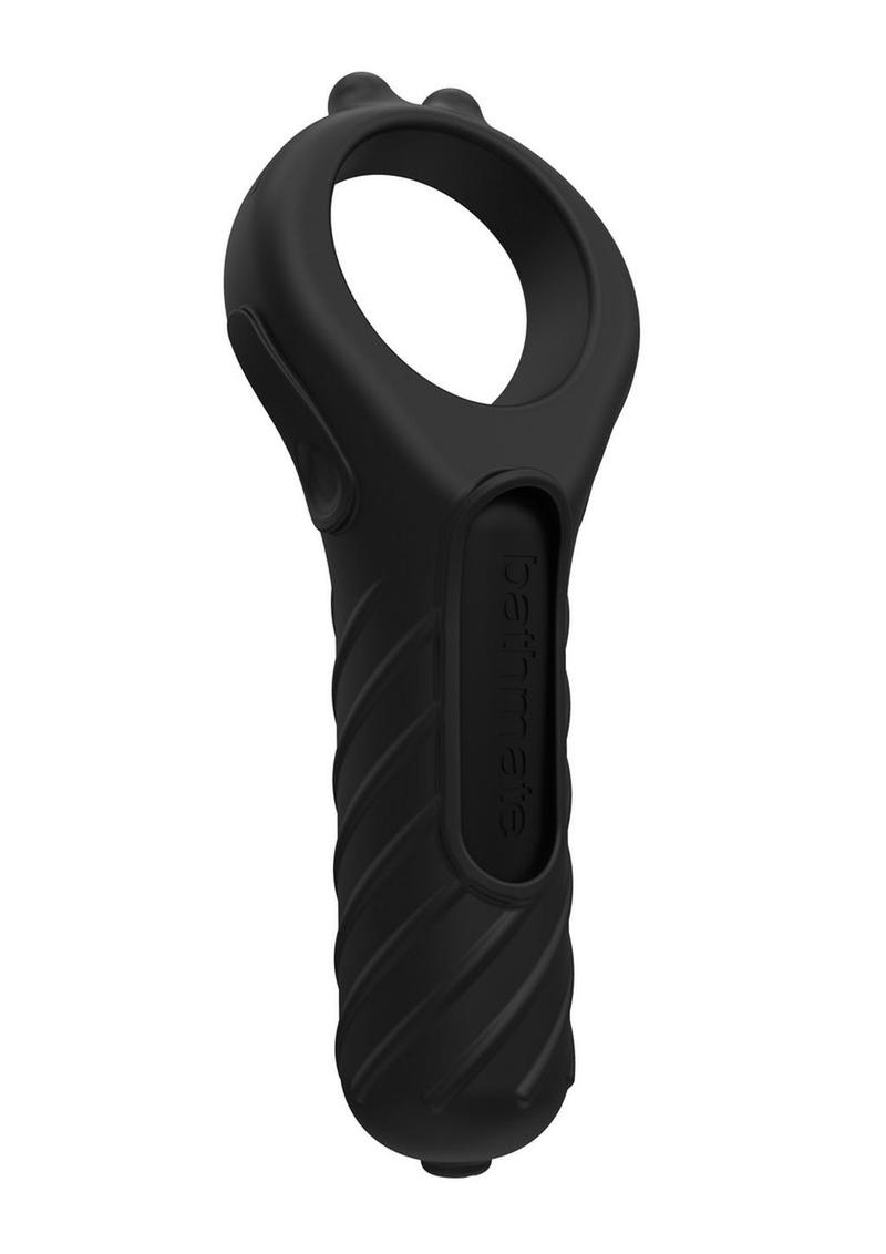 Bathmate Vibe Edge Rechargeable Silicone Bullet Vibrator - Black